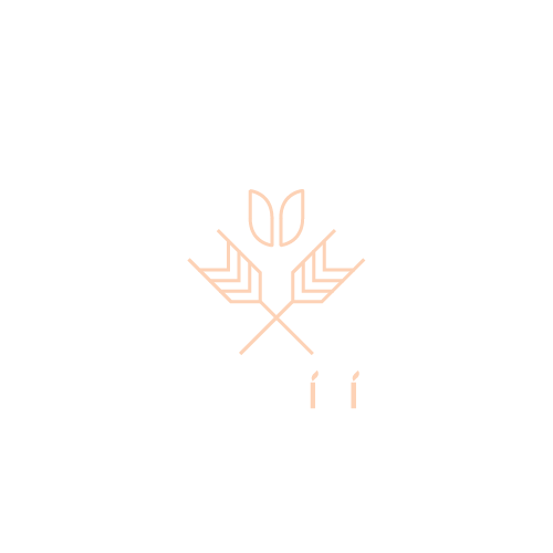 Logo Folwarku Minikowo, wersja jasna kwadratowa, powiększona.